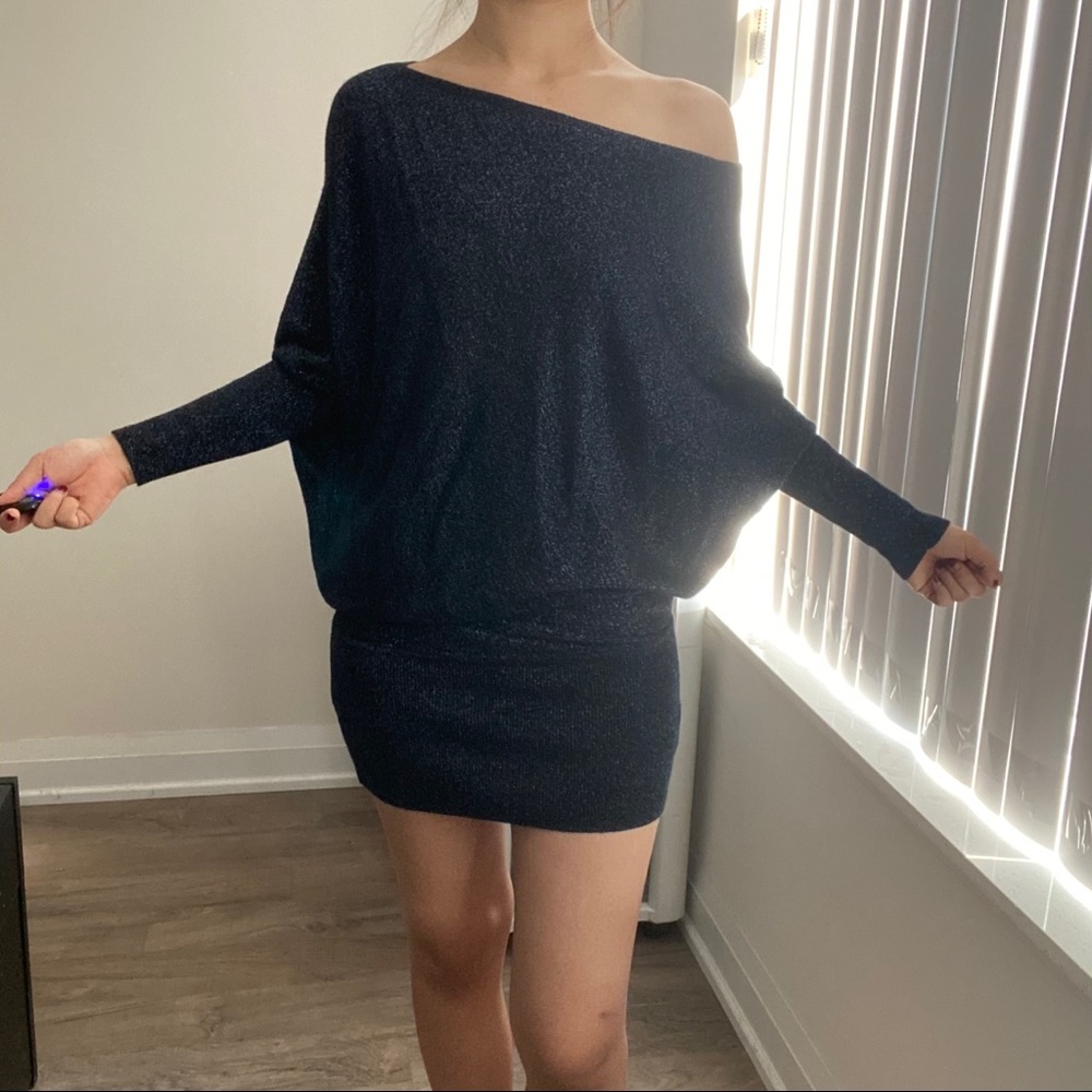Zara shiny knit dress